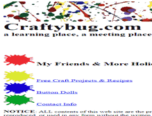 Tablet Screenshot of craftybug.com
